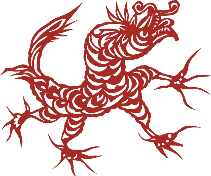 中国风中式传统喜庆民俗人物动物窗花剪纸插画边框AI矢量PNG素材【2294】
